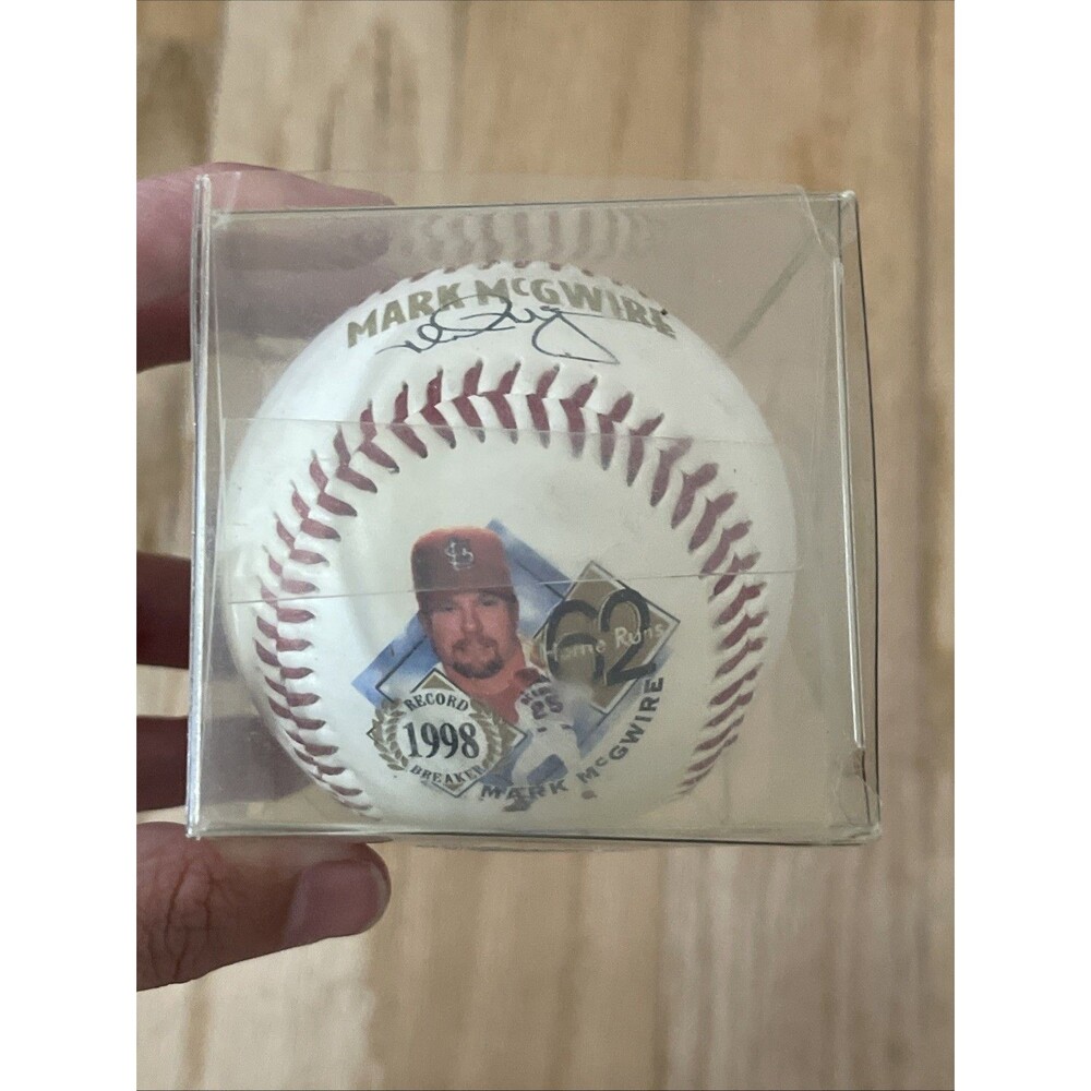 Mark McGwire Signed 1998 62 Homerun Commemorative Baseball St. Louis Cardinals